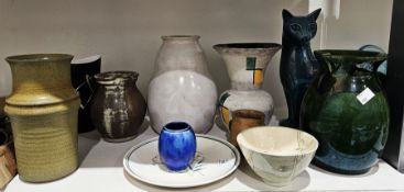 Gouda Ruimte 'Space' vase designed by Floris Meydan, of compressed conical form, 18.3cm high,