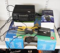 Camping/caravan satellite receiver system, two AirNav Radar Box, an AirBand receiver and a Realistic
