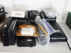 Collection of small transistor radios and World Band receivers including Grundig Yacht Boy 207 and