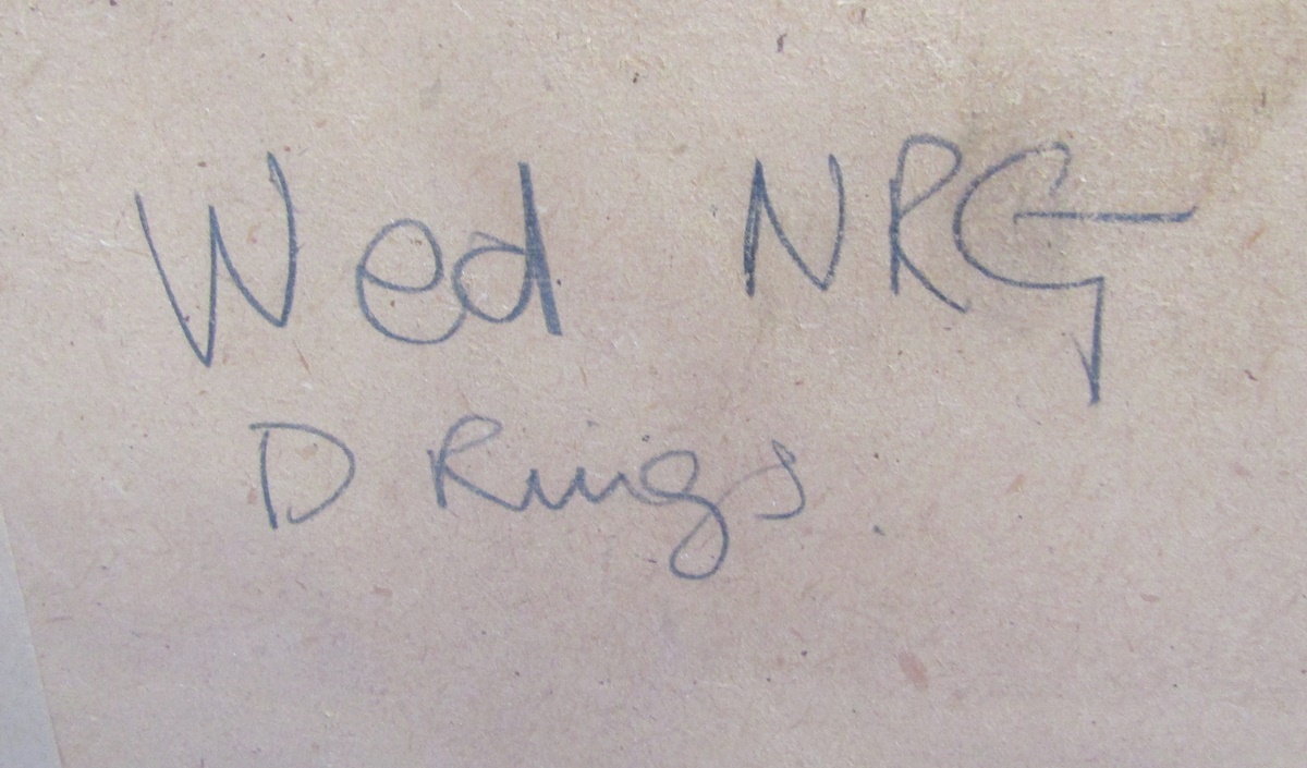 Oliver Heywood (1920-1992) Pastel and pencil on paper Study of blue and yellow flowers, possibly - Image 4 of 4