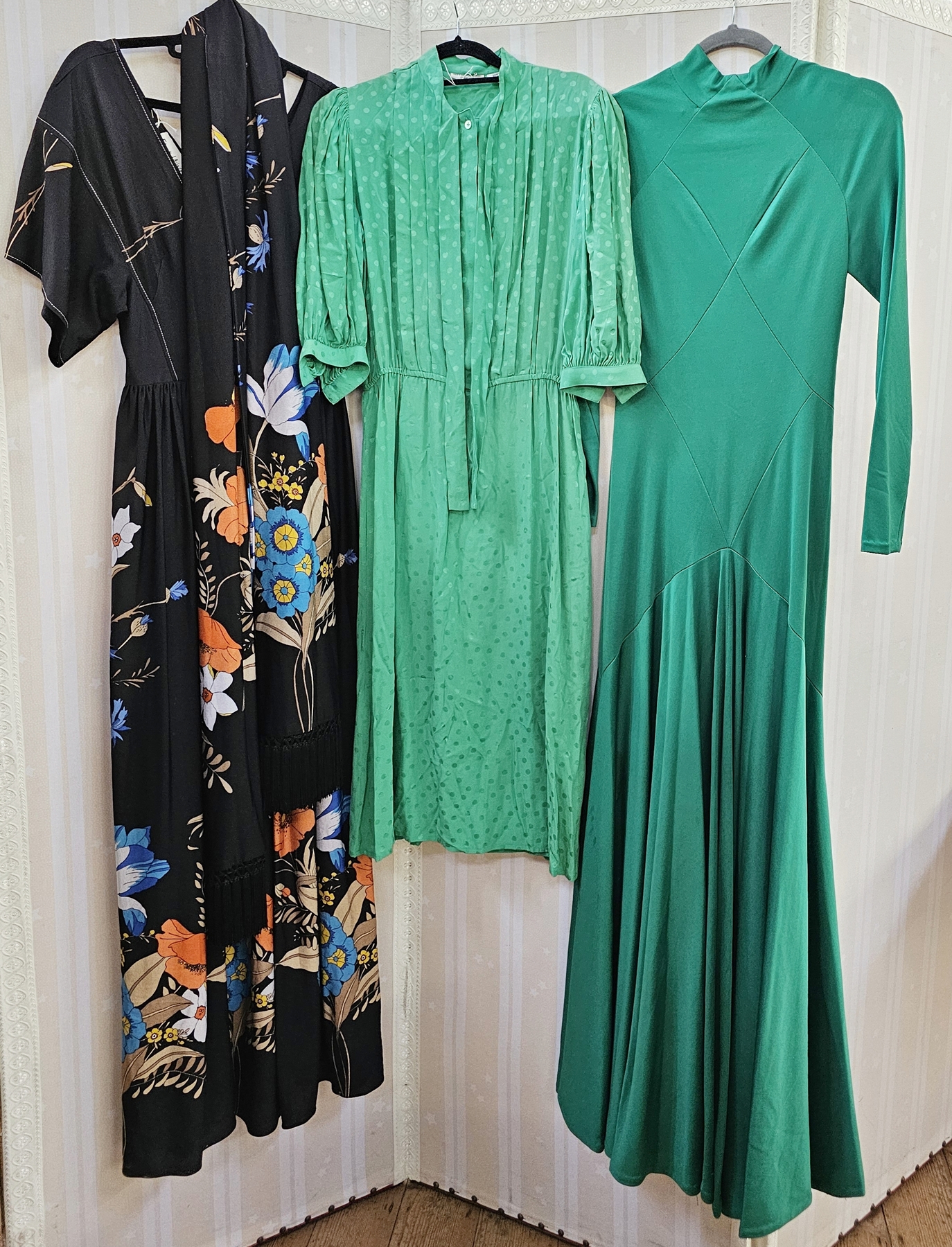 Modern black gilet with frog fastening, a Jaeger wool three-quarter length coat with a knitted - Image 3 of 4