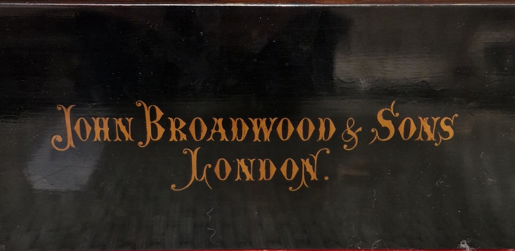 Late Victorian rosewood baby grand piano by John Broadwood & Sons of London, serial number 43079 ( - Image 2 of 3