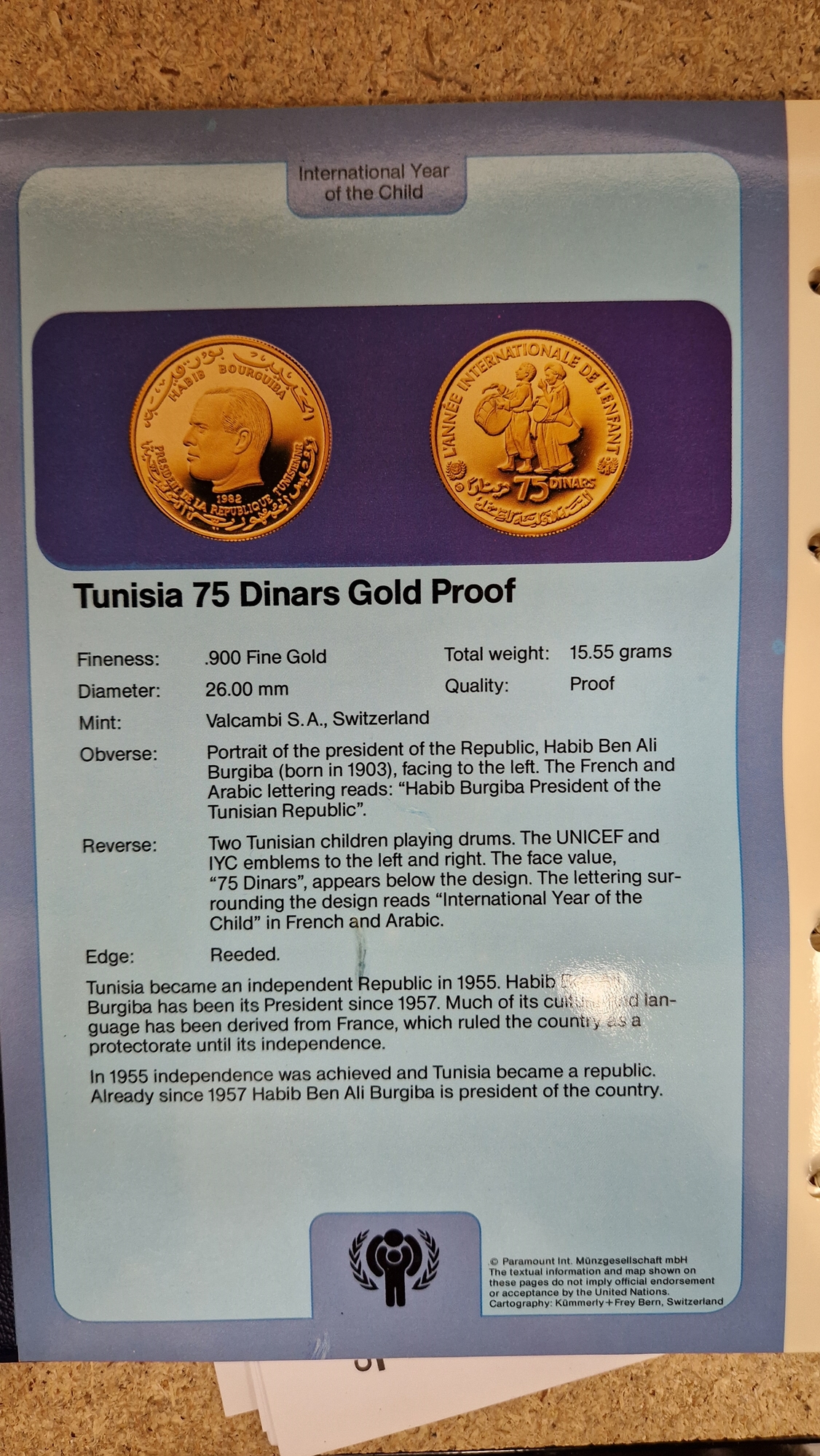 Set of twelve gold coins from the Unicef/IYC International Coin Program to commemorate the - Image 18 of 19