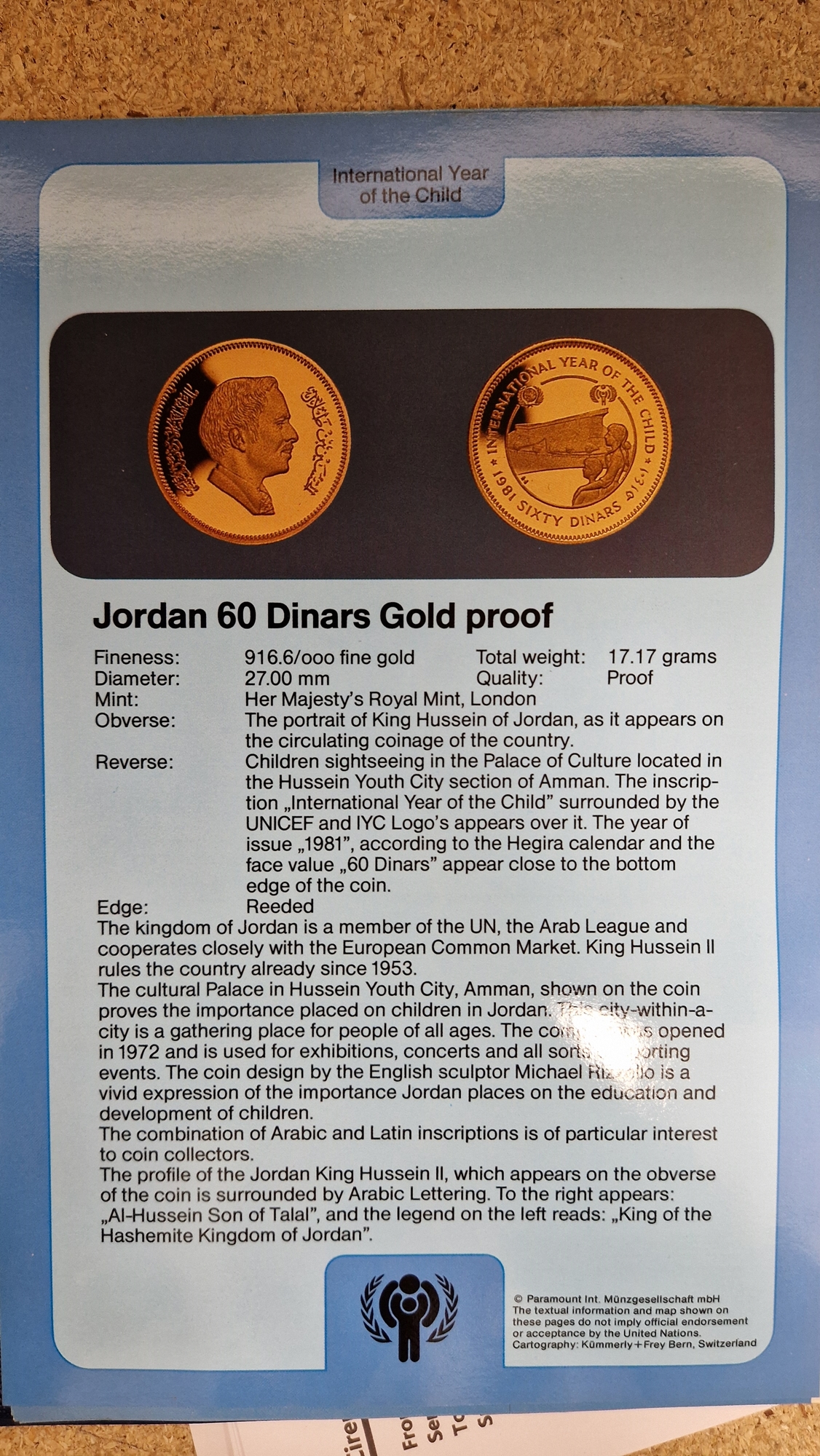 Set of twelve gold coins from the Unicef/IYC International Coin Program to commemorate the - Image 14 of 19