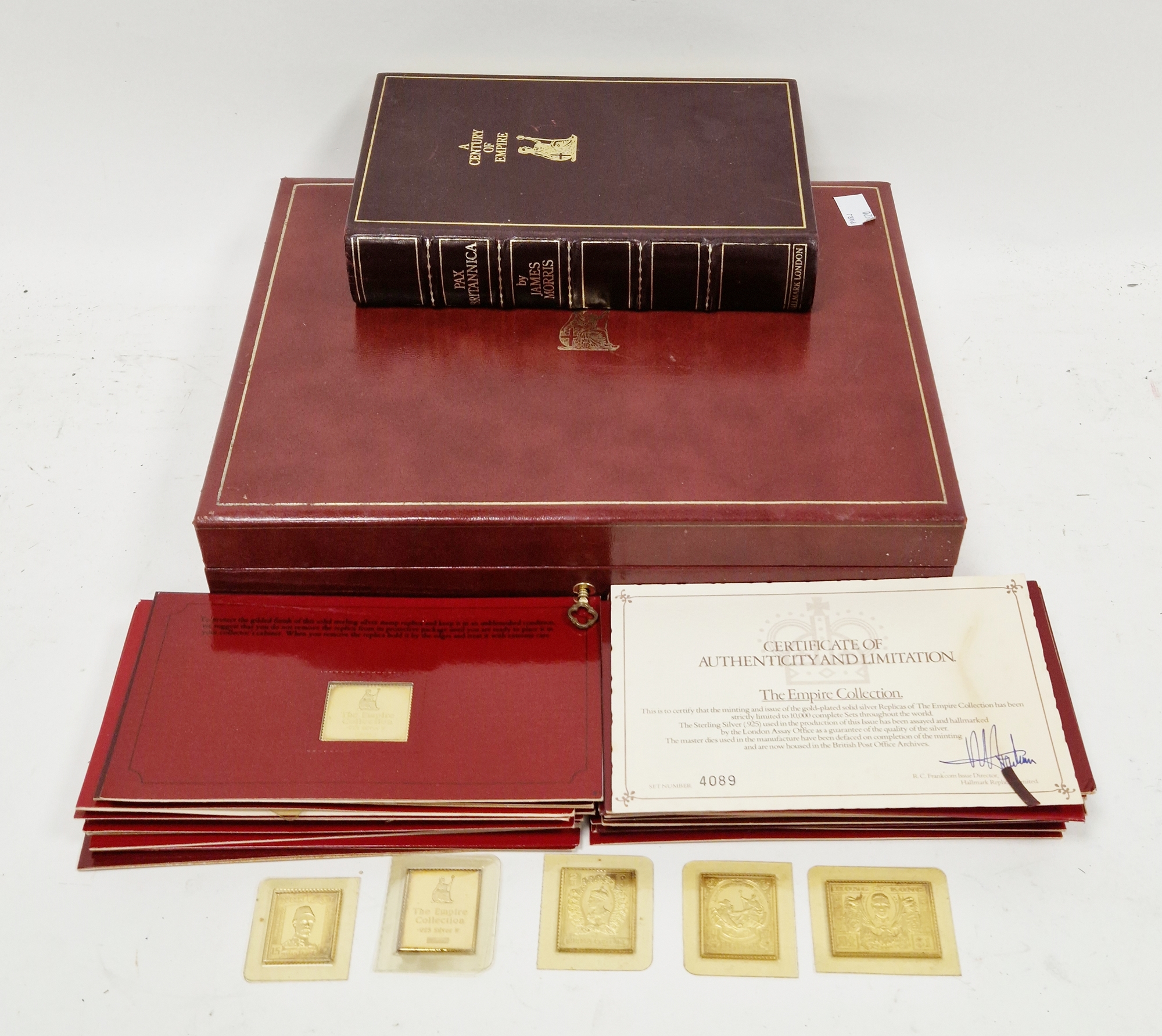Hallmark Replicas Limited commemorate stamp ingot set 'The Empire Collection', to include 25