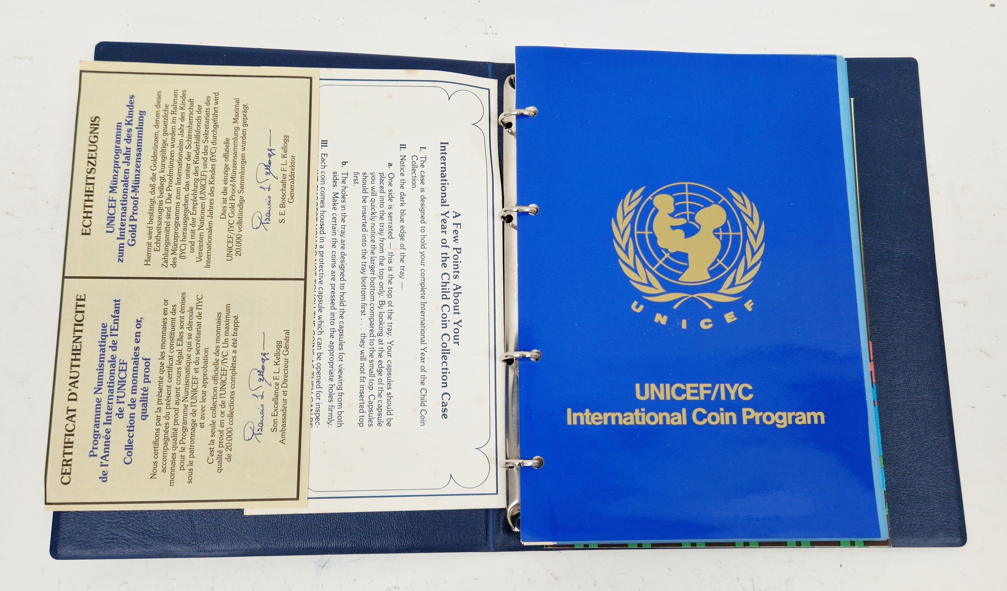 Set of twelve gold coins from the Unicef/IYC International Coin Program to commemorate the - Image 7 of 19