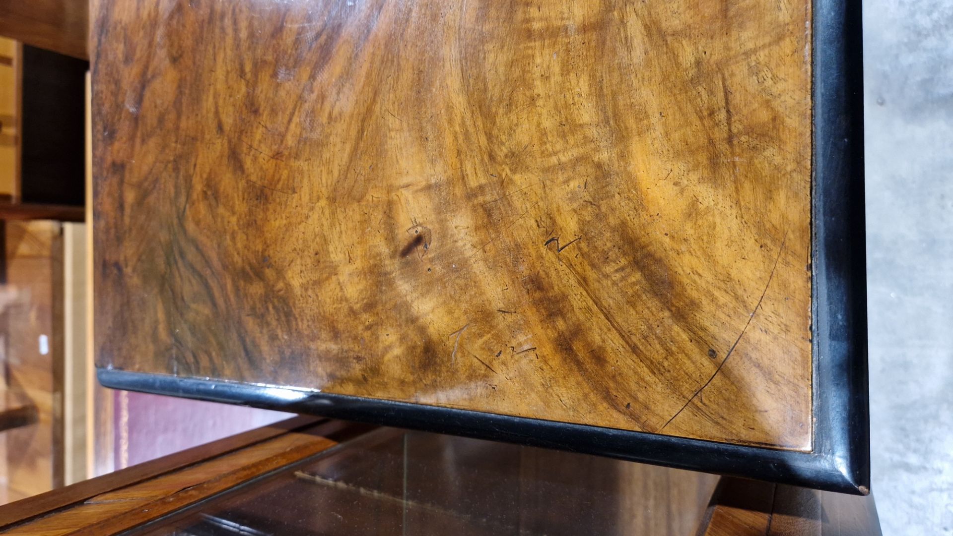 Victorian walnut and ebonised pier cabinet, the rectangular top with ebonised thumb moulded edge, - Image 5 of 28