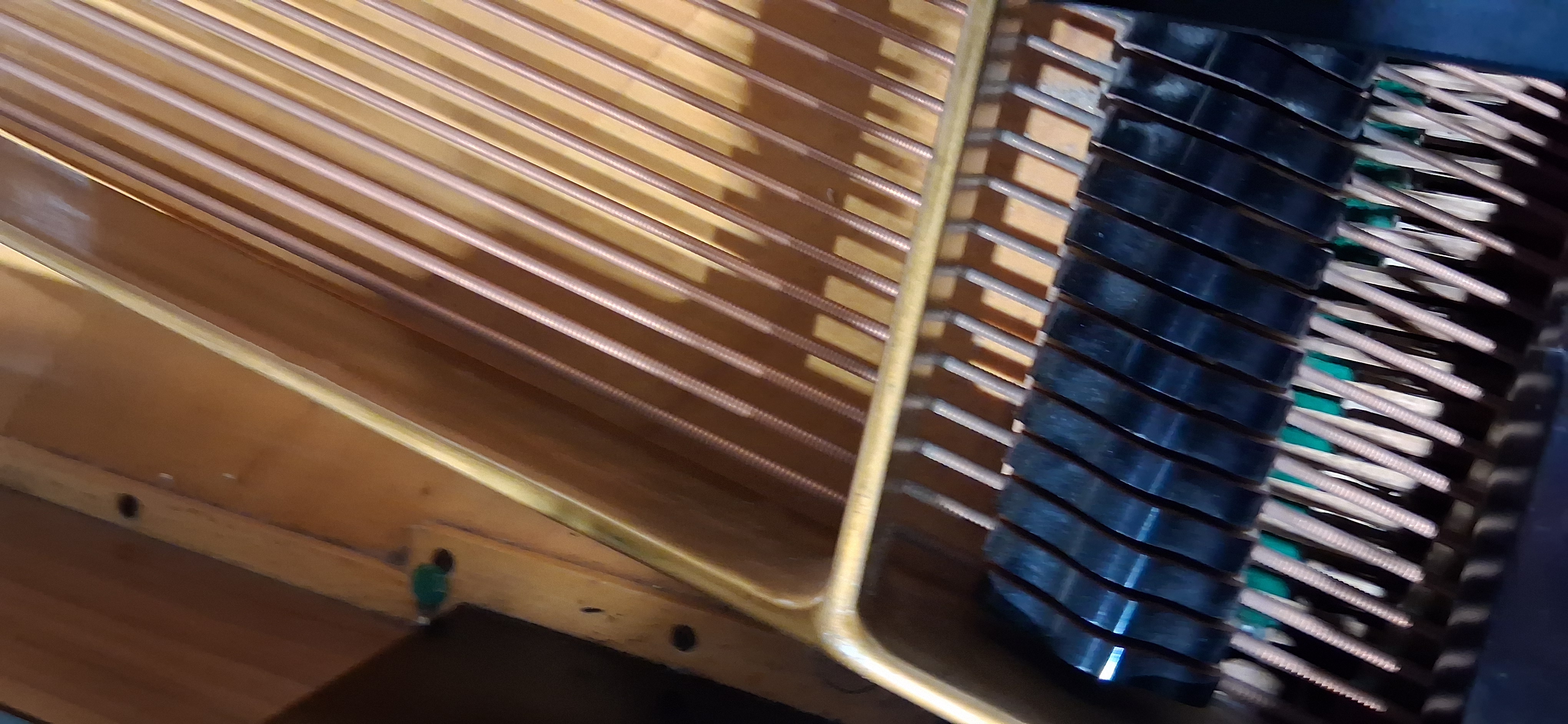 C Bechstein grand piano, no.106208, circa 1912, in ebonised case on square tapering legs and with - Image 8 of 10