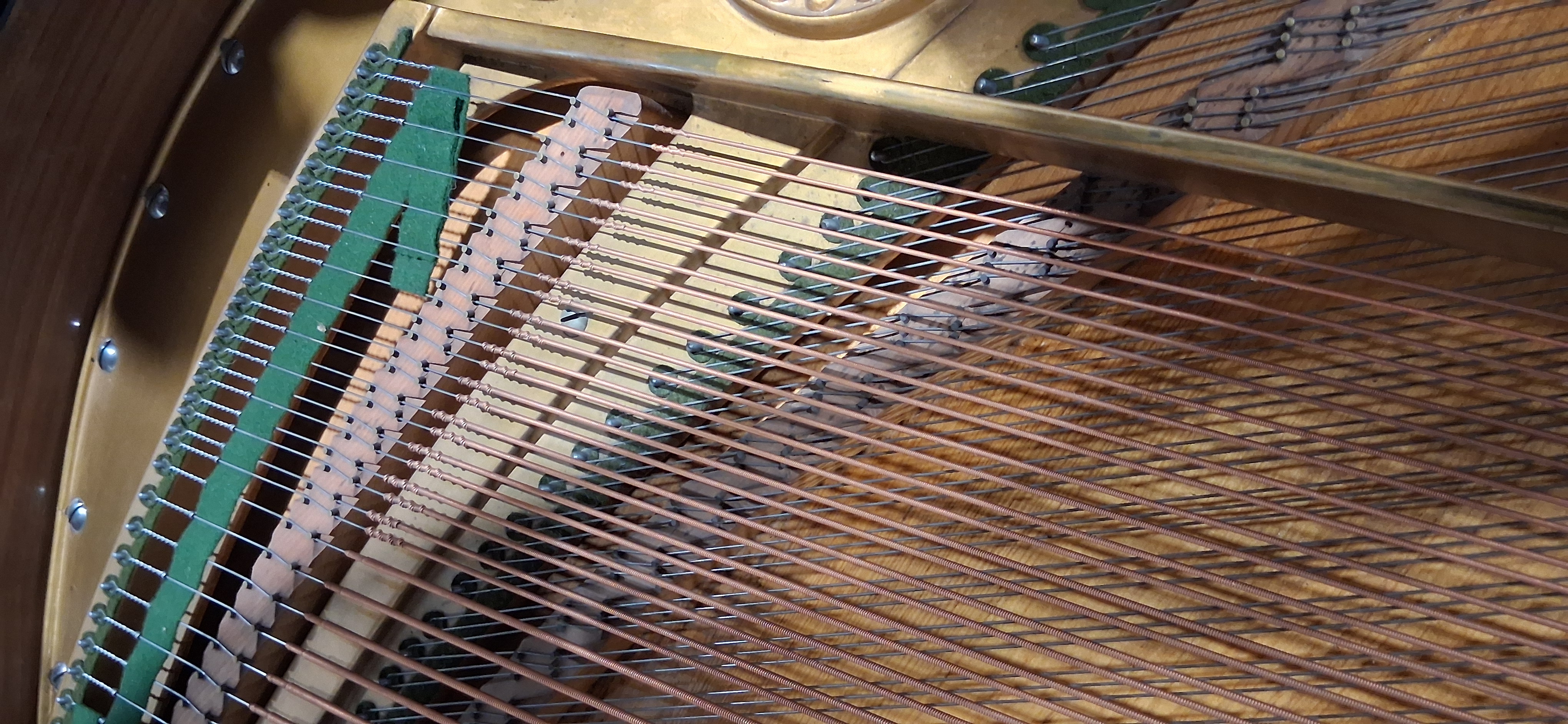 C Bechstein grand piano, no.106208, circa 1912, in ebonised case on square tapering legs and with - Image 5 of 10