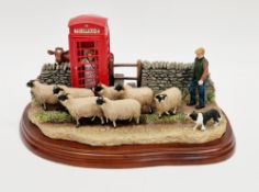 Border Fine Arts James Herriot studio figurine 'Right of way' model, no. A6026, on wooden plinth,