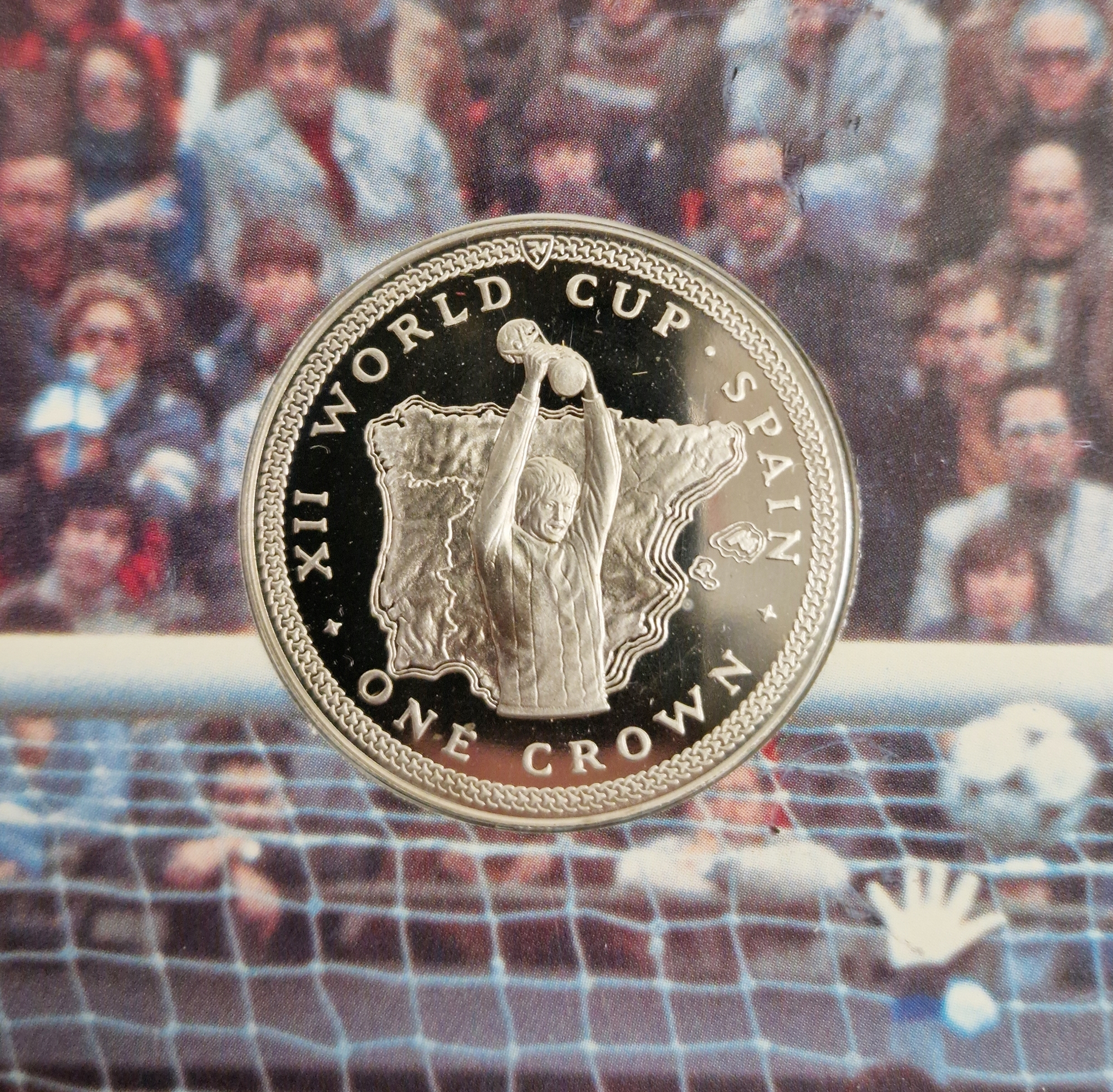 Pobjoy Mint set of four World Cup commemorative 1982 crowns with certificate - Image 6 of 7