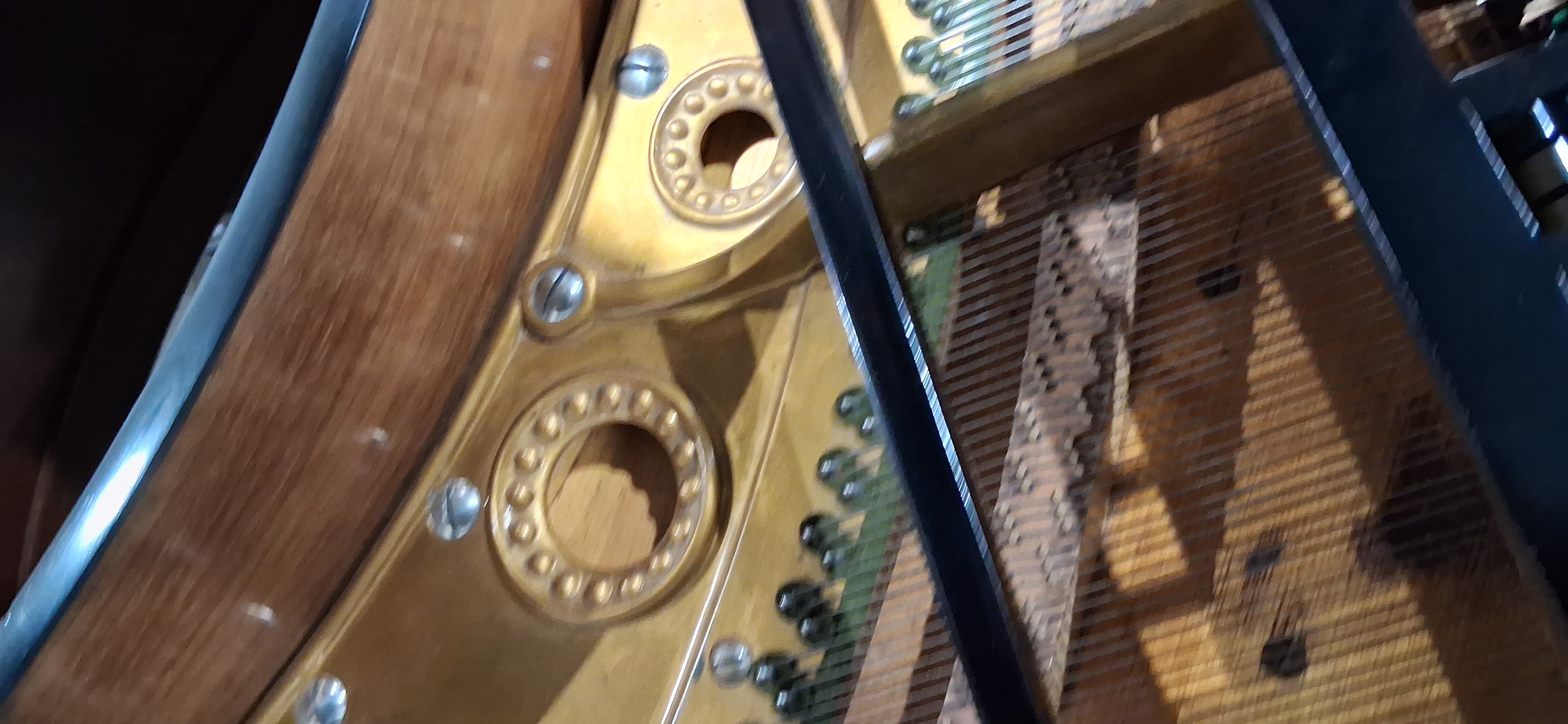 C Bechstein grand piano, no.106208, circa 1912, in ebonised case on square tapering legs and with - Image 3 of 10