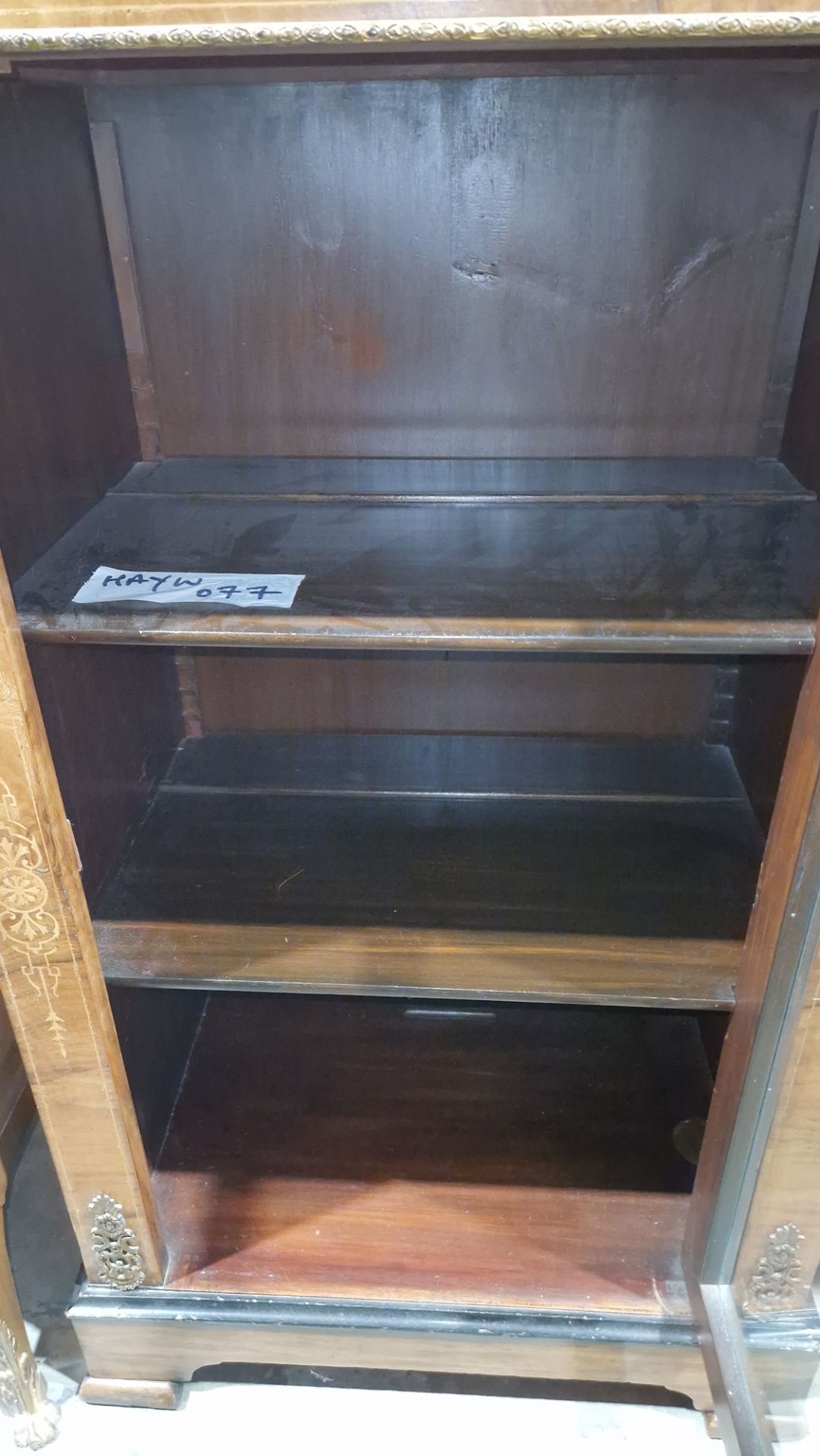 Victorian walnut and ebonised pier cabinet, the rectangular top with ebonised thumb moulded edge, - Image 22 of 28