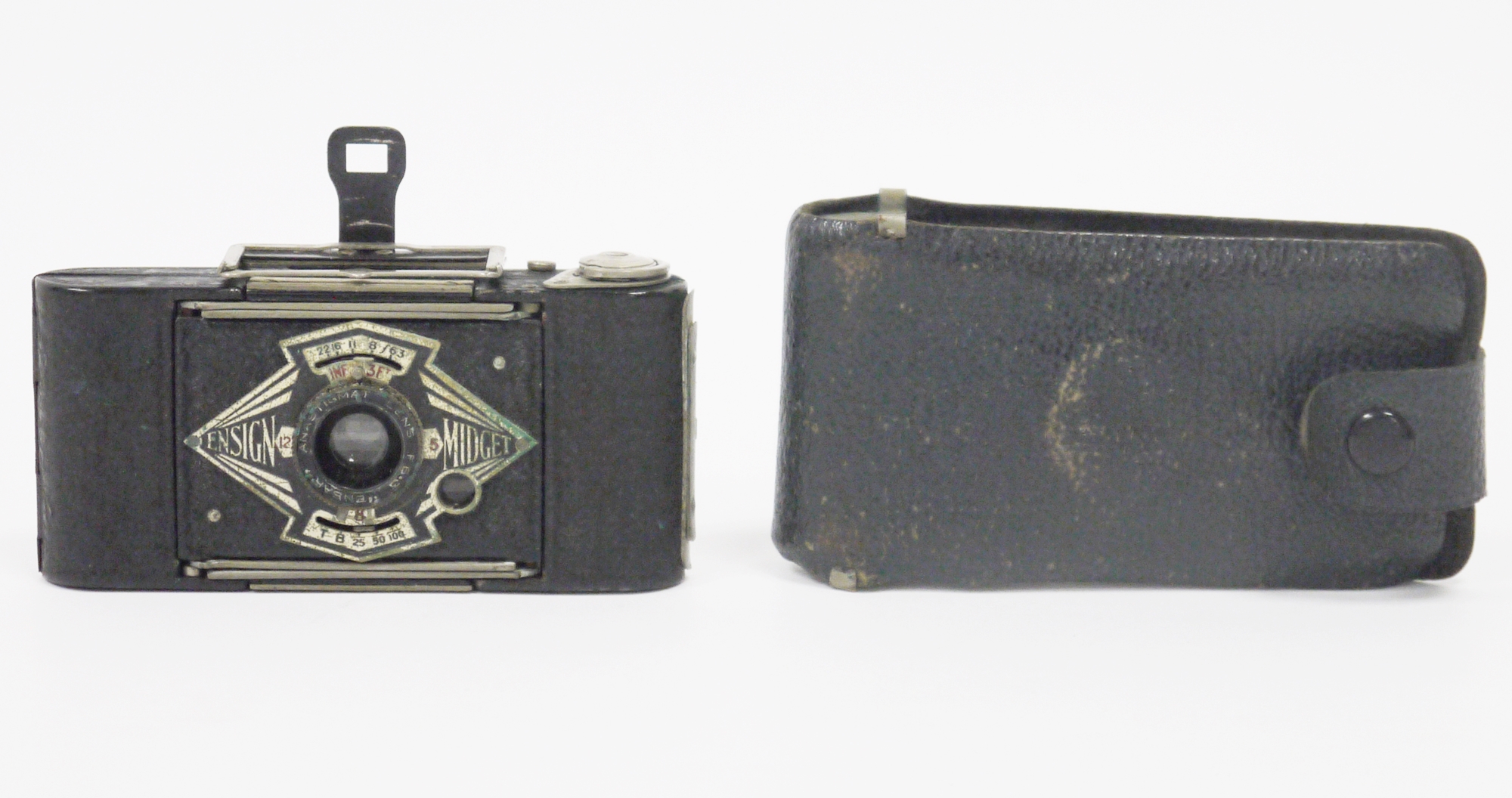 Ensign midget camera & case