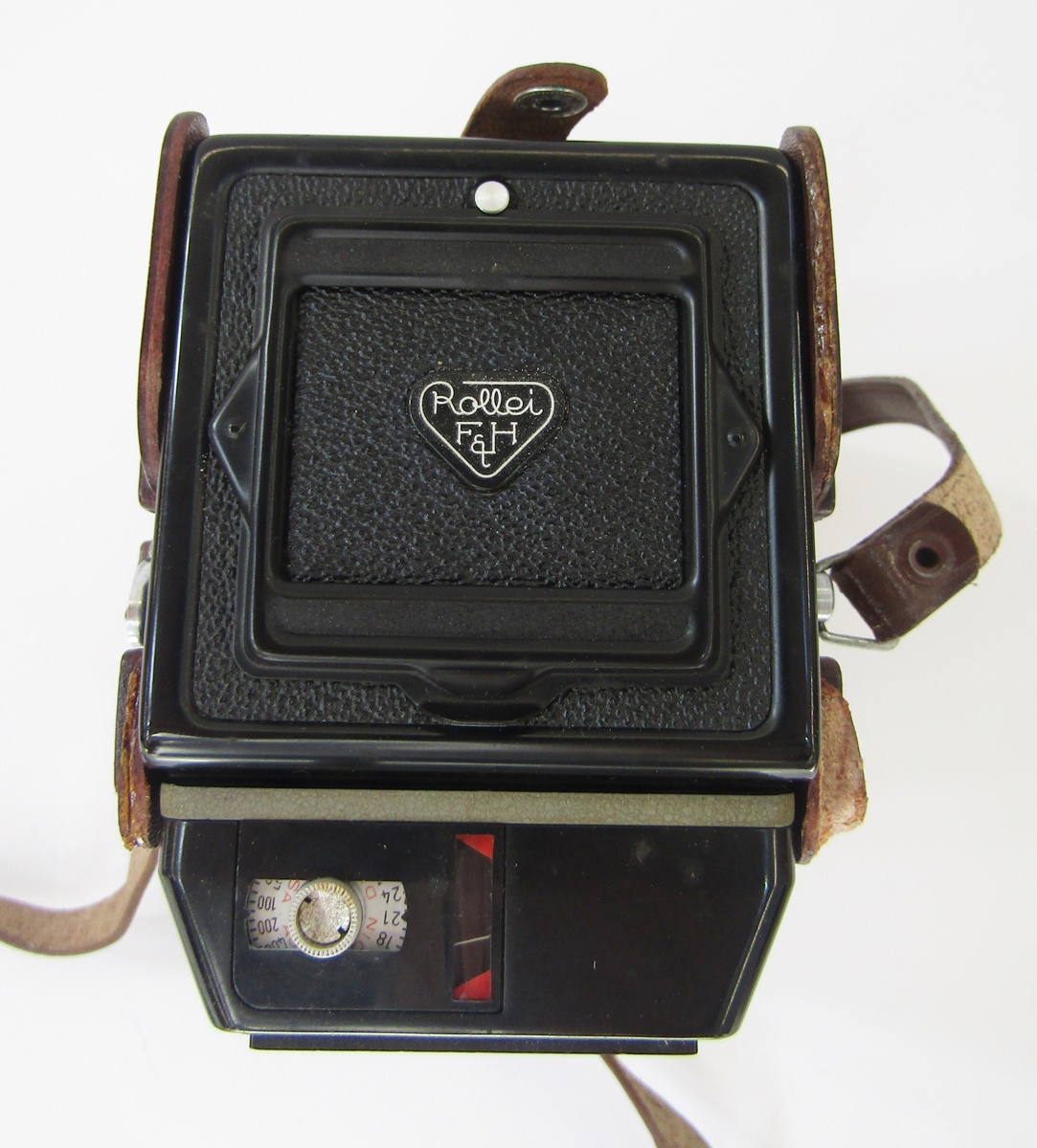 Rollei Magic medium format TLR camera in black, serial no.2502858, in original leather outer - Image 3 of 6