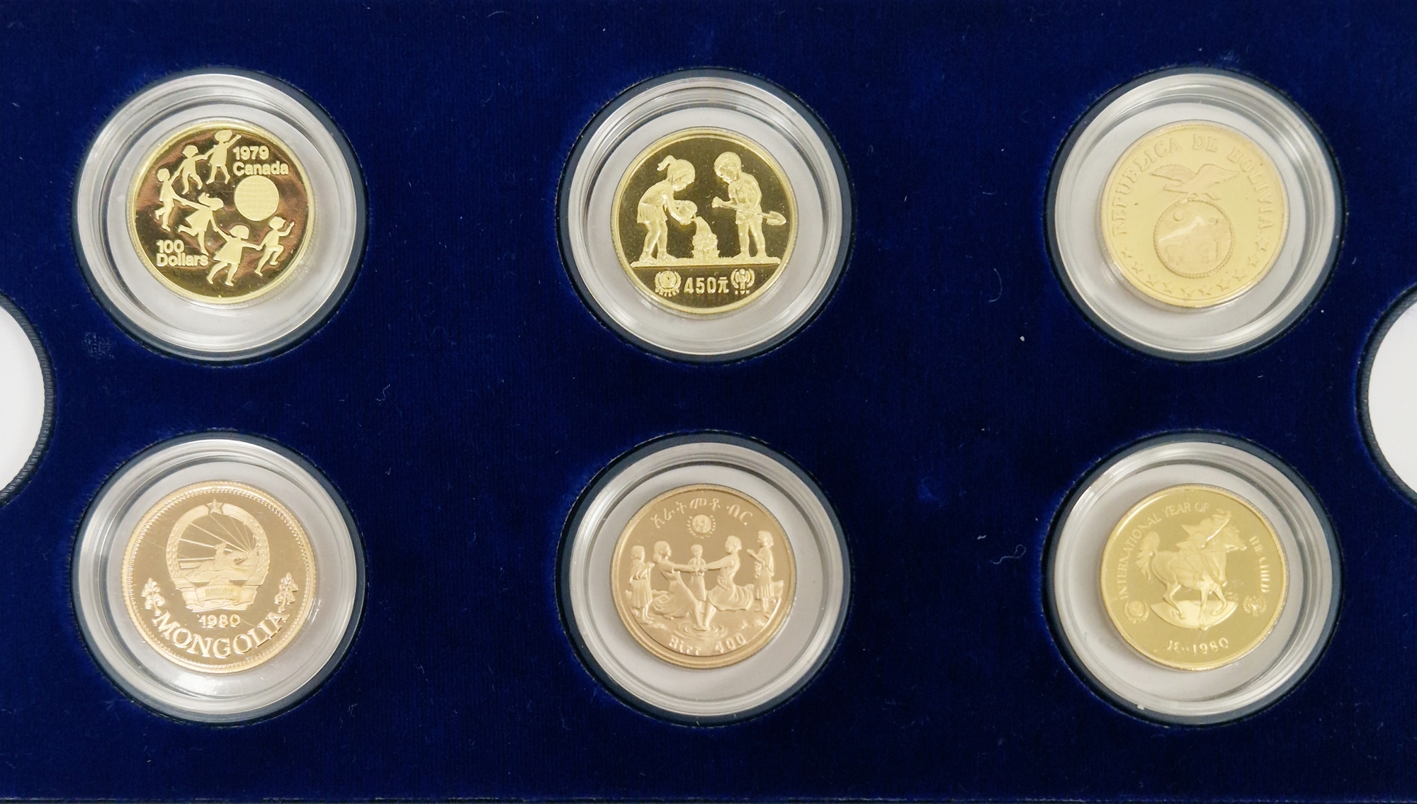Set of twelve gold coins from the Unicef/IYC International Coin Program to commemorate the - Image 2 of 19