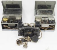 World War II ' The Plessey Co Ltd ' British field telephone set D.MK.V, serial no. 26693 dated
