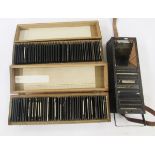 Quantity of early 20th century magic lantern glass slides (3 boxes)