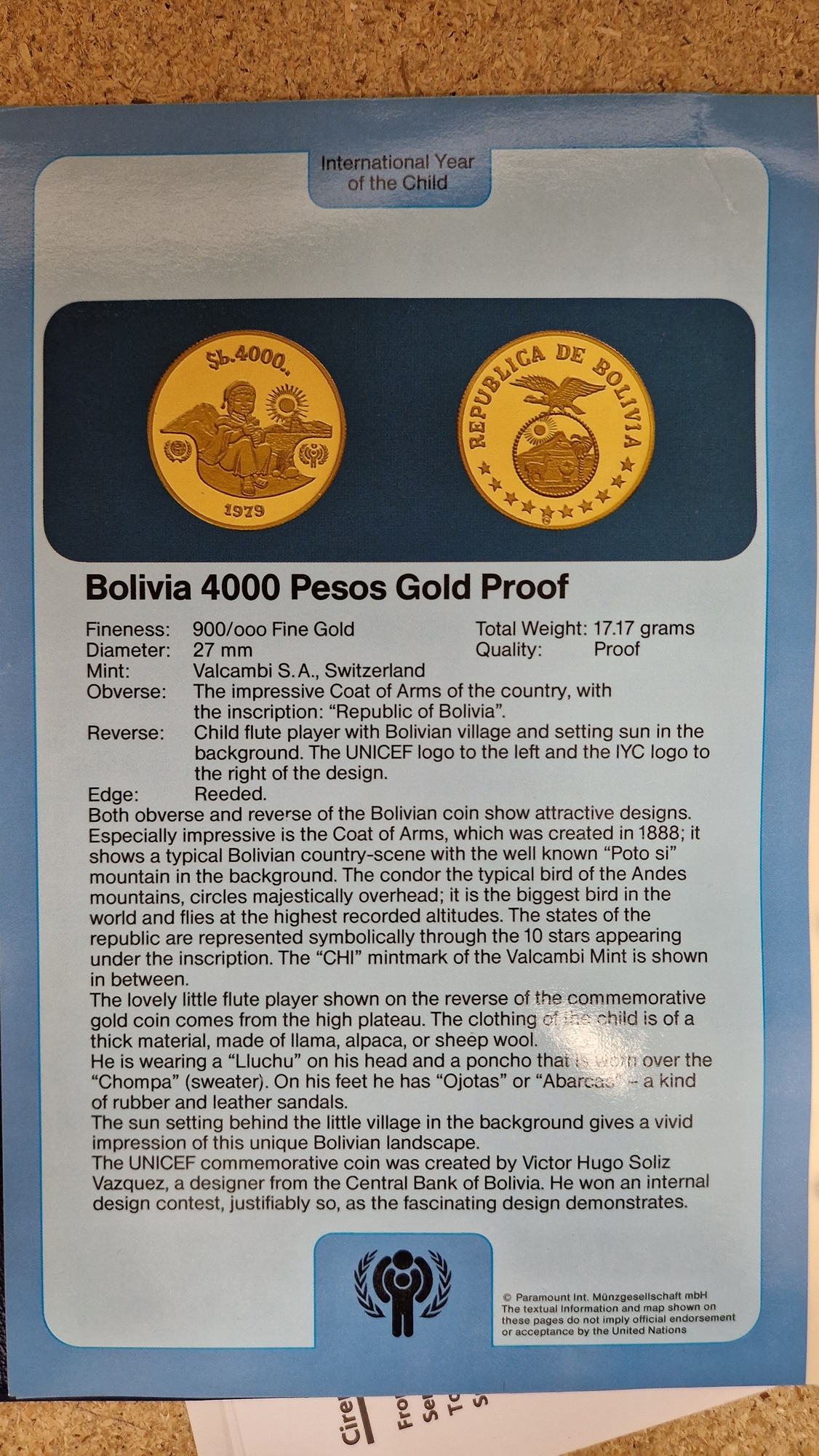 Set of twelve gold coins from the Unicef/IYC International Coin Program to commemorate the - Image 13 of 19