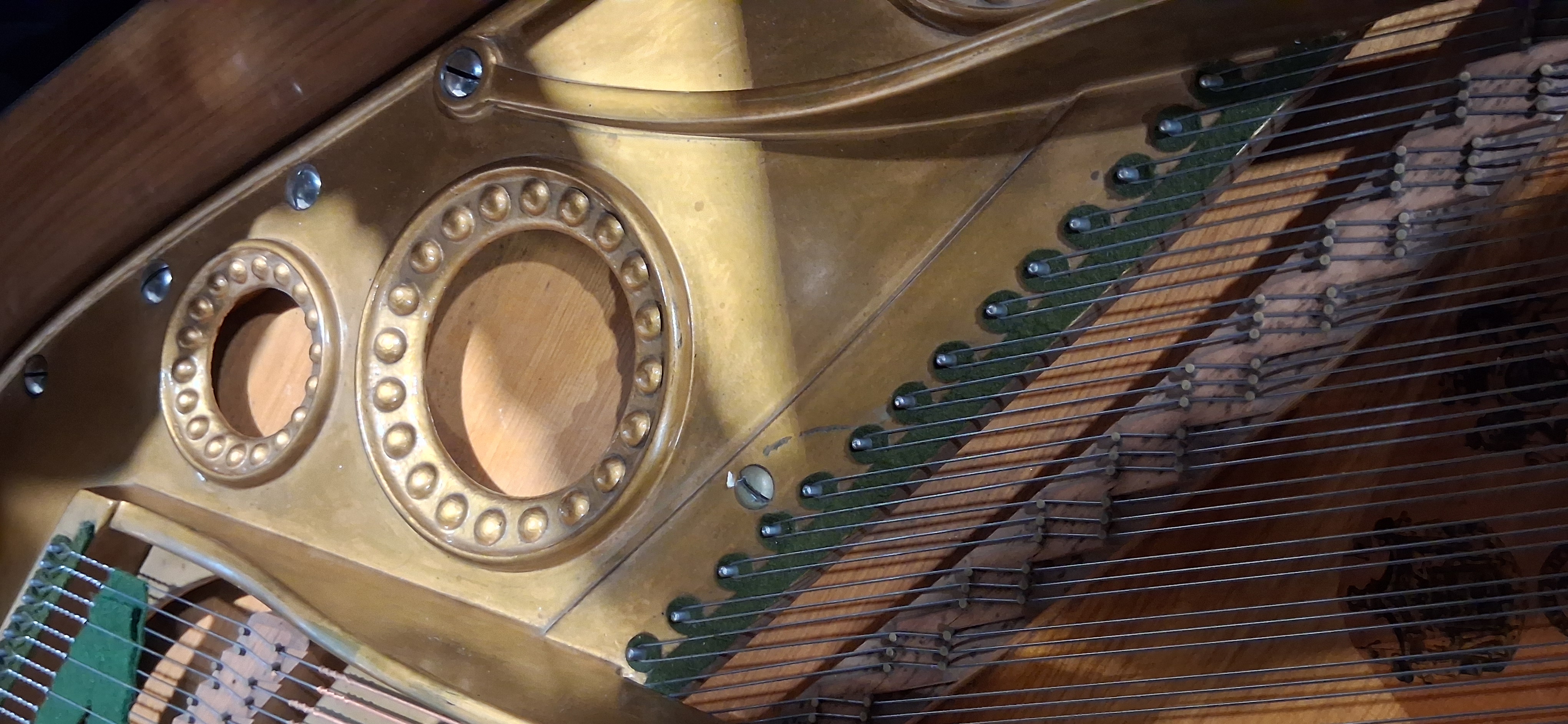 C Bechstein grand piano, no.106208, circa 1912, in ebonised case on square tapering legs and with - Image 4 of 10