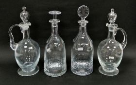 Ralph Lauren cut glass decanter with a faceted compressed bullseye stopper and a William Yeoward