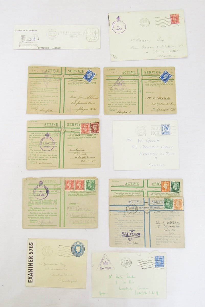 GB & World stamps: Box of 100+ KEVII-QEII period GB & World postal covers and PCs, some written up - - Image 4 of 4