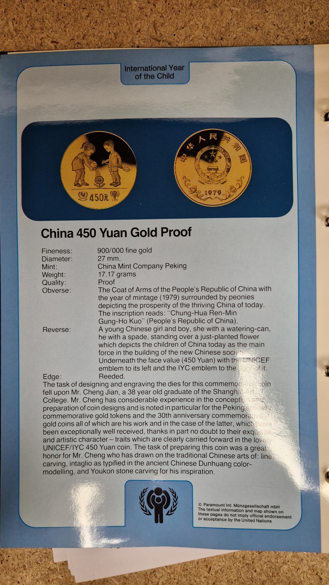 Set of twelve gold coins from the Unicef/IYC International Coin Program to commemorate the - Image 9 of 19