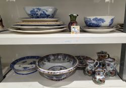 Collection of Mason's ironstone, mid-19th century and later, printed and impressed marks,