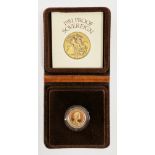 Elizabeth II Royal Mint gold 1981 sovereign in proof case
