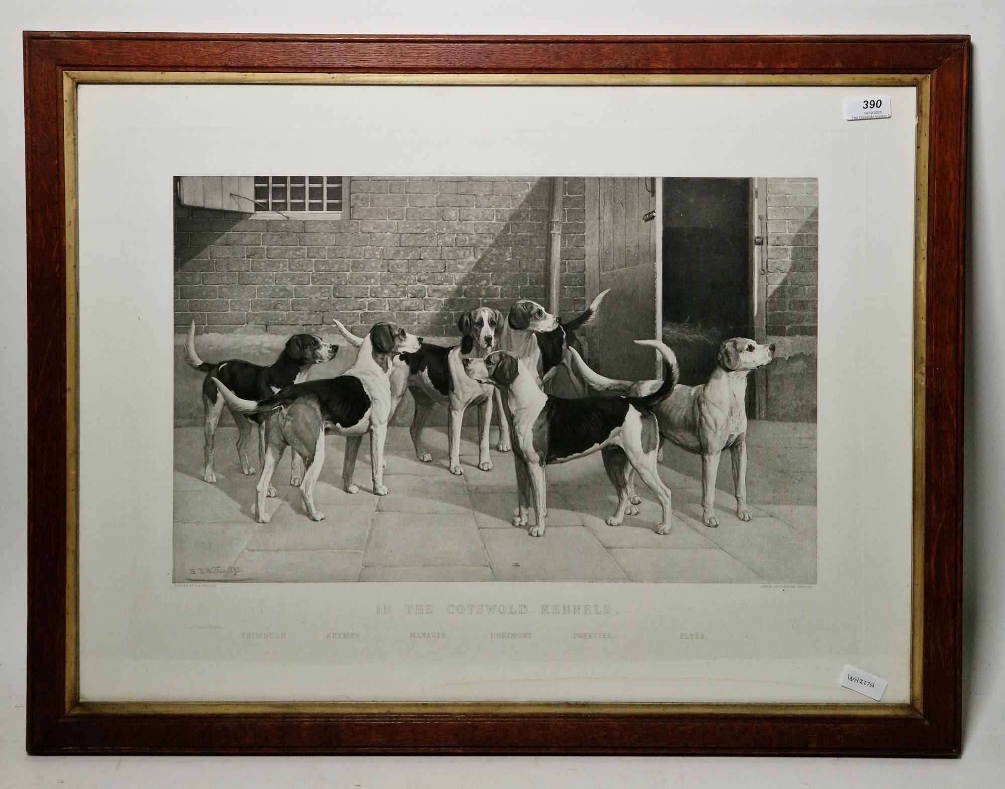 After S. E. Waller Photogravure "In the Cotswold Kennels", printed by A. Holdgate, published by - Image 5 of 6