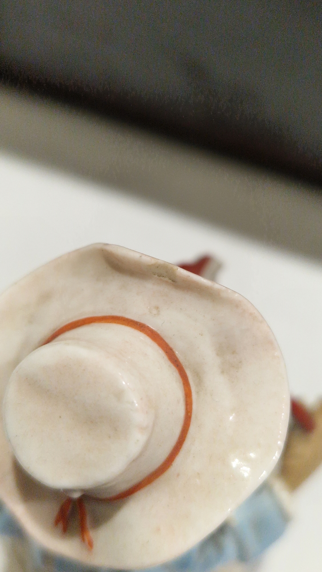 Pair of Dresden porcelain figures of Malabars, 20th century, printed blue marks, impressed numerals, - Image 8 of 8