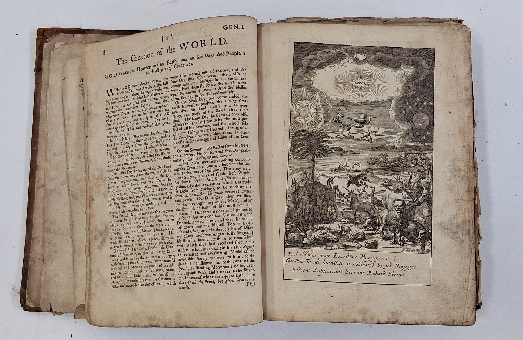 Monsieur de Royaumont "The History of the Old and New Testament , extracted out of the Sacred - Image 8 of 12