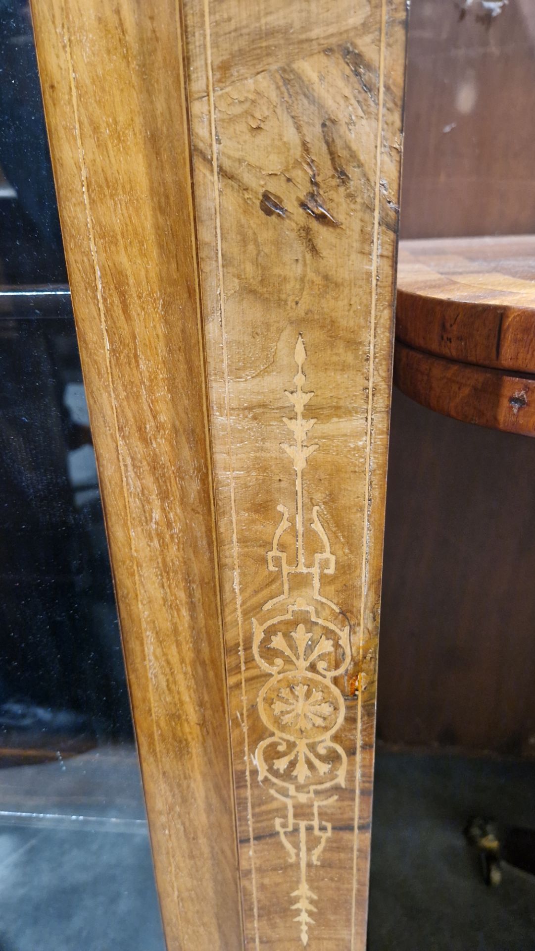 Victorian walnut and ebonised pier cabinet, the rectangular top with ebonised thumb moulded edge, - Image 14 of 28