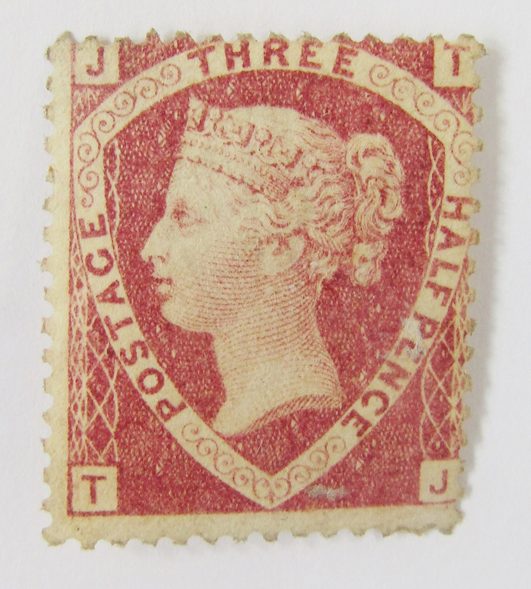 GB stamp: Mint mounted line engraved QV 1 1/2d rose red (Plate 1), SG 51, cat £725.