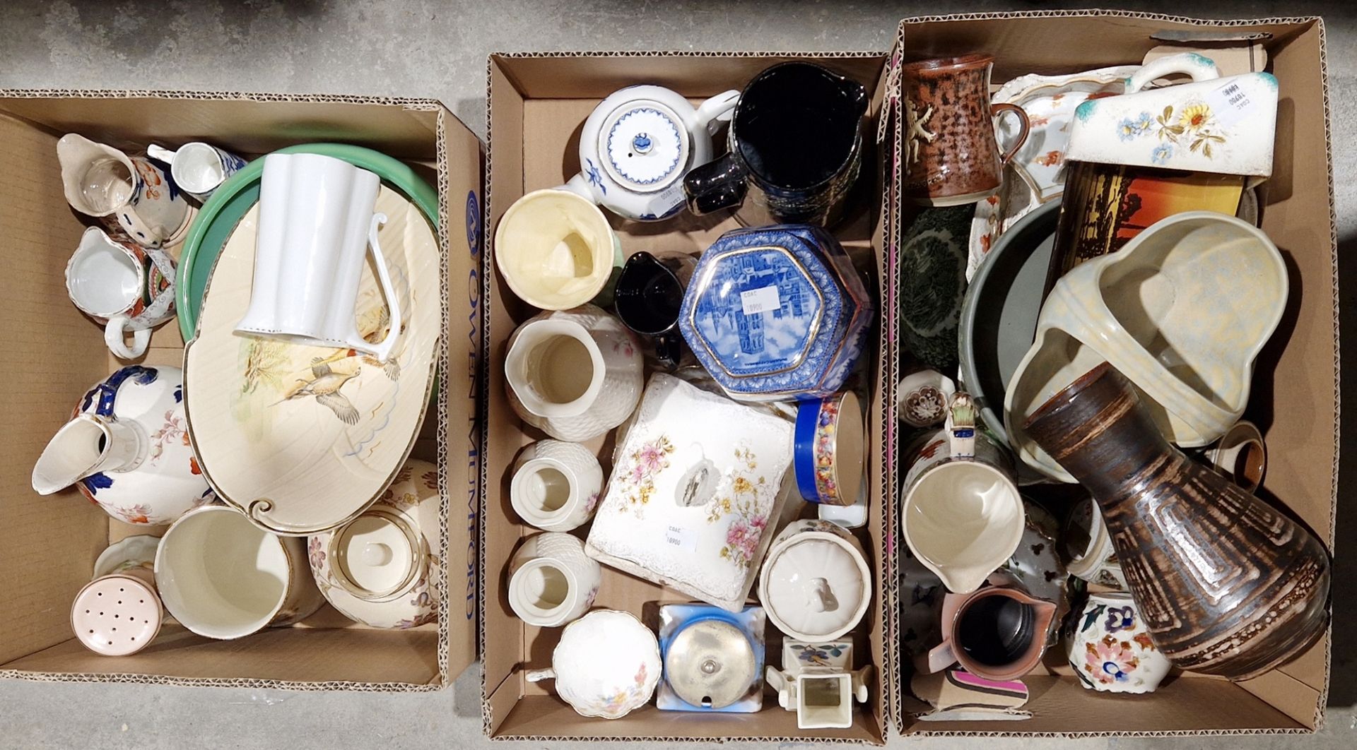 Collection of mixed ceramics, mainly early 20th century but some later including a Ringtons