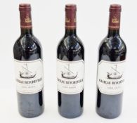 Three bottles of Chateau Beychebelle grand vin 2001, Saint Julien, 750ml, 13% vol (3)