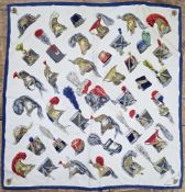 Hermes silk scarf 