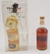 Clontarf Irish whiskey trinity gift set comprising three 200ml 40% vol bottles with three shot