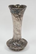 Christofle silver-plated Art Nouveau vase, circa 1900, stamped Christofle, numbered 1952805, of