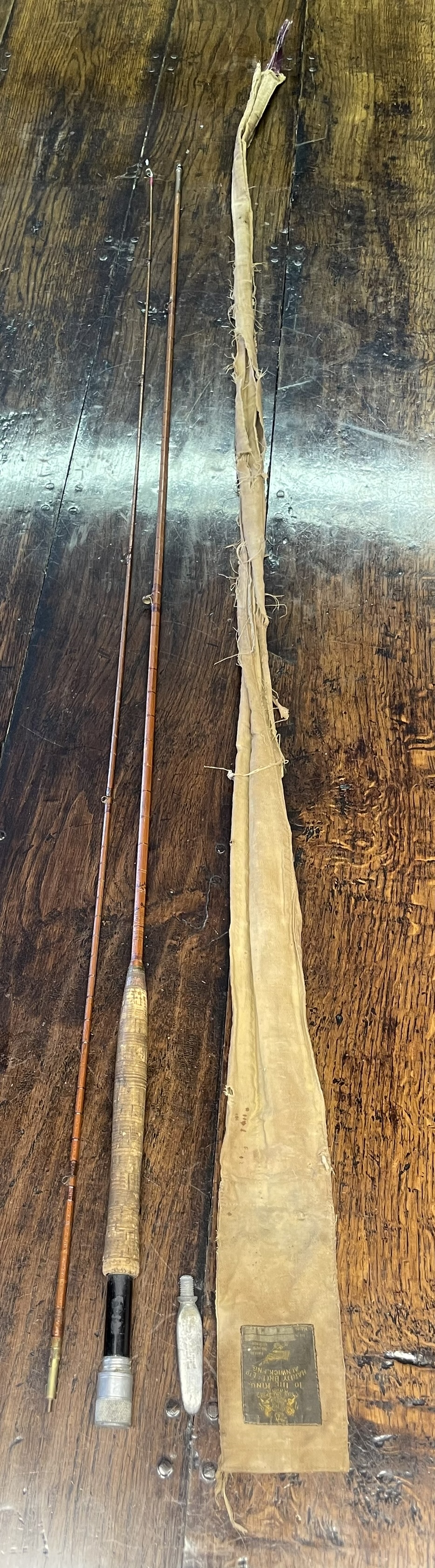 A Hardy Brothers Fishing Rod An Fabric Case