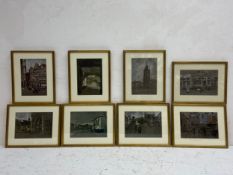 Willem Leonardus (Leendert) Bruckman (1866-1928), a set of eight prints after the original drawings,