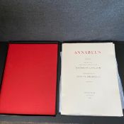 Nicholas Garland (b.1935), a contemporary folio of fourteen original signed lino-cuts on Arches