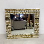 A Dusciana Bravura Murano glass mosaic wall mirror of large size, signed and dated to the reverse.