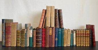 A mixed collection of 18th and 19th century books to include volumes I and II of 'Bibliotheque