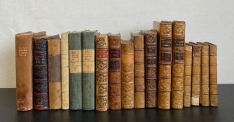 A mixed collection of 18th and 19th century books to include volumes I and II of 'The Poetical Works