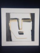 Luigi Benzoni (b.1956), acrylic on canvas, portrait study, signed and dated to the reverse.