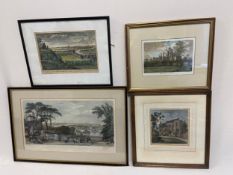 A collection of four 18th and 19th century engravings; Greenwich interest to include J & W Robins,
