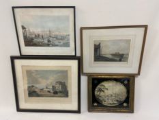 A collection of 18th and 19th century engravings of Greenwich interest along with a Robert Havell