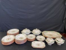 A late 19th century Copeland Spode Korea pattern dinner service to include twelve dinner plates