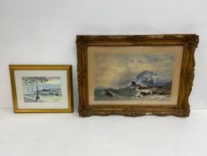 A contemporary watercolour titled 'Albert Bridge' 2001, signed Josephine Ewerd to the bottom right